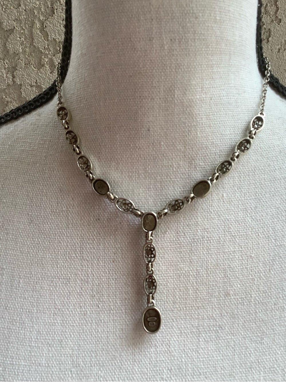 Vintage AVON adjustable blue Lariat Necklace - Picture 4 of 6